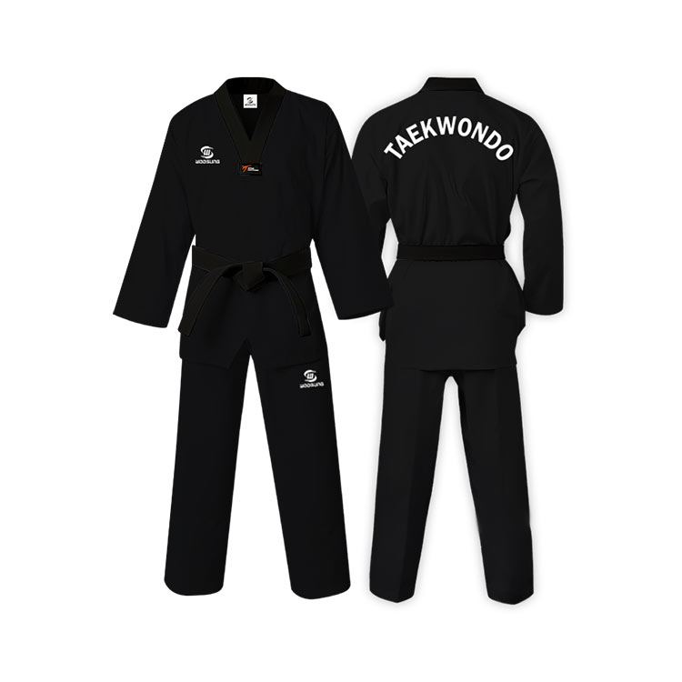 Zwart taekwondo -uniform