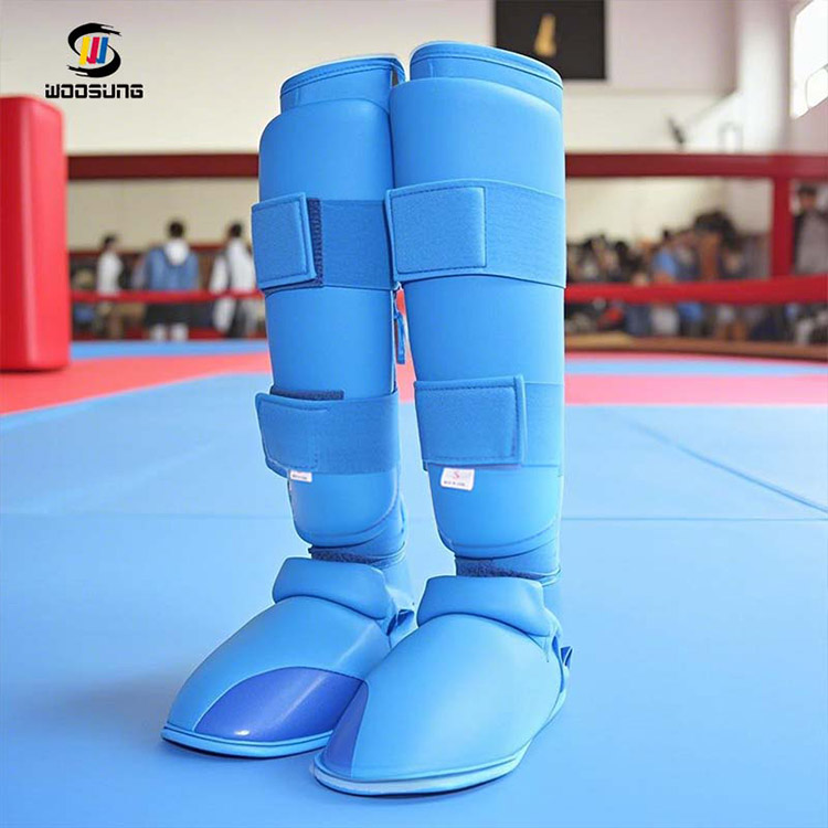Karate instep shin guard