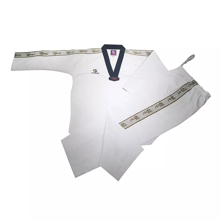 Taekwondo-uniform met streep